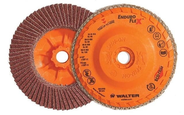 Picture of Walter Abrasive 4-1/2 Gr120 Enduro-Flex Spinon Flap Disc Disc Flap
